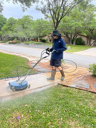 Sidewalk cleaning
